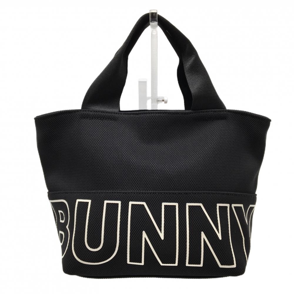 【超美品】ジャックバニー カートバッグ 黒×白 ビッグロゴ 内外ポケット ゴルフ Jack Bunny