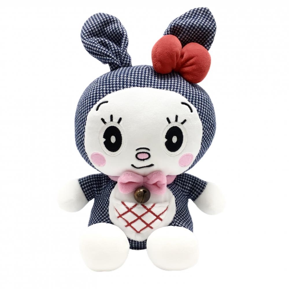 【美品】ジャックバニー×ドラミちゃん ヘッドカバー(FW) ネイビー×白  ぬいぐるみ ゴルフ Jack Bunny