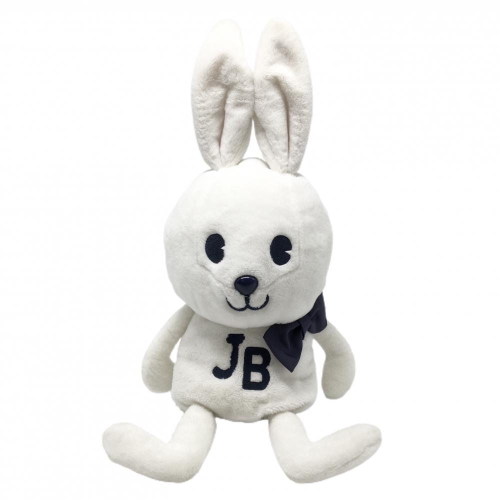 ジャックバニー ヘッドカバー(DR) 白×ネイビー うさぎ ぬいぐるみ ドライバー ゴルフ Jack Bunny