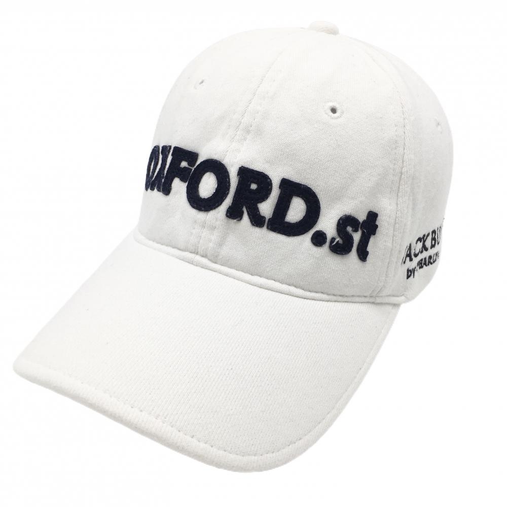 ジャックバニー キャップ 白×ネイビー ロゴアップリケ  FR  ゴルフウェア Jack Bunny