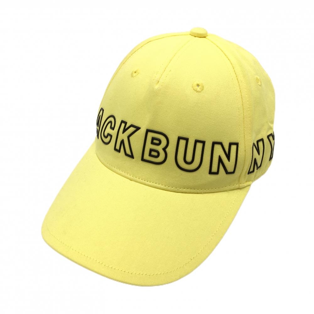 ジャックバニー キャップ イエロー×黒 コットン100％ FR  ゴルフウェア Jack Bunny