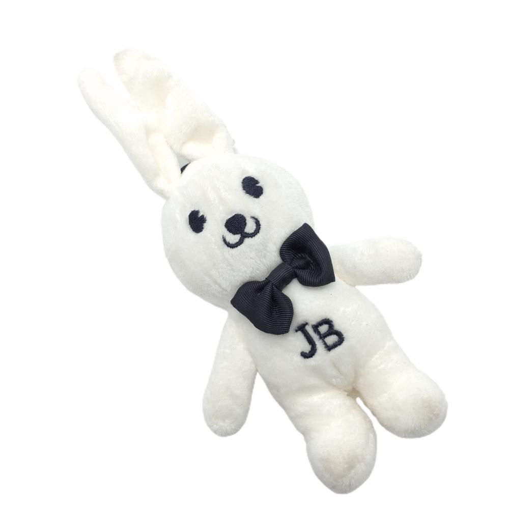 【超美品】ジャックバニー ボールケース 白×ネイビー ラビット ぬいぐるみ ゴルフ Jack Bunny