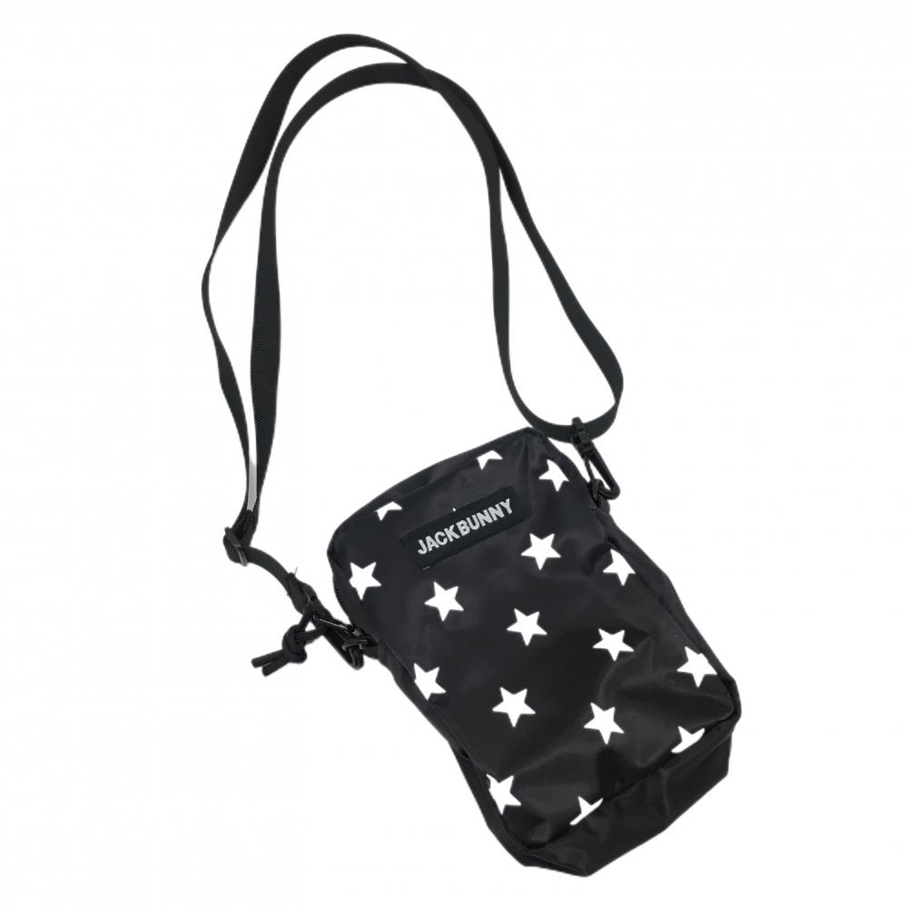 【超美品】ジャックバニー サコッシュ 黒×白 星柄 ショルダーバッグ ノベルティ ゴルフ Jack Bunny