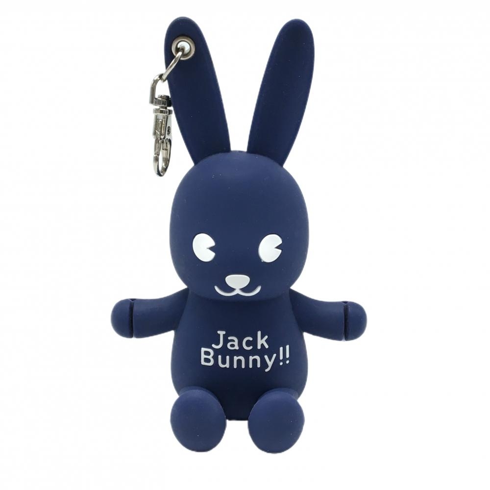 【美品】ジャックバニー ボールホルダー ネイビー×白 シリコンウサギ ティホルダー ゴルフ Jack Bunny