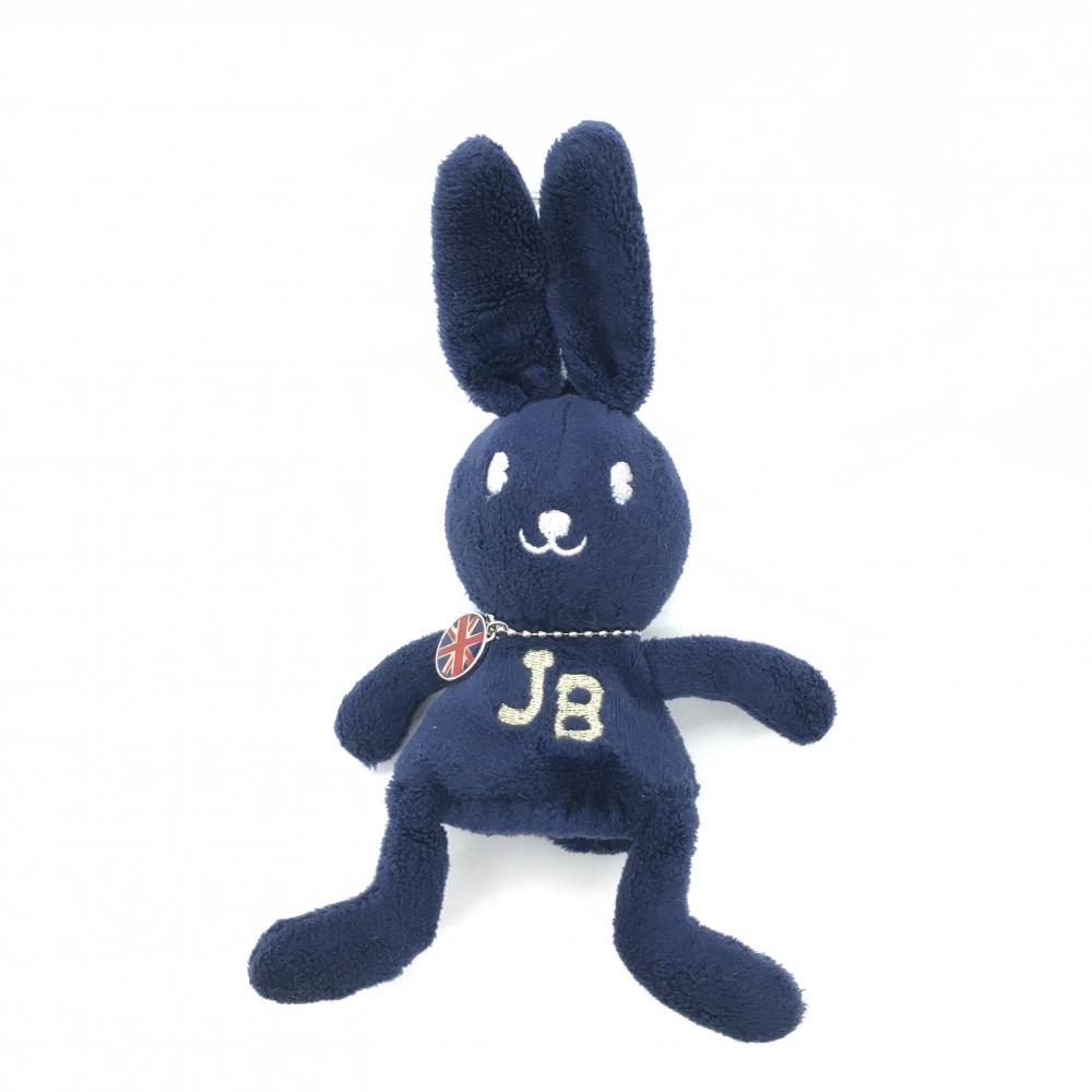 【美品】ジャックバニー ボールケース ネイビー×白 ラビット ぬいぐるみゴルフ Jack Bunny