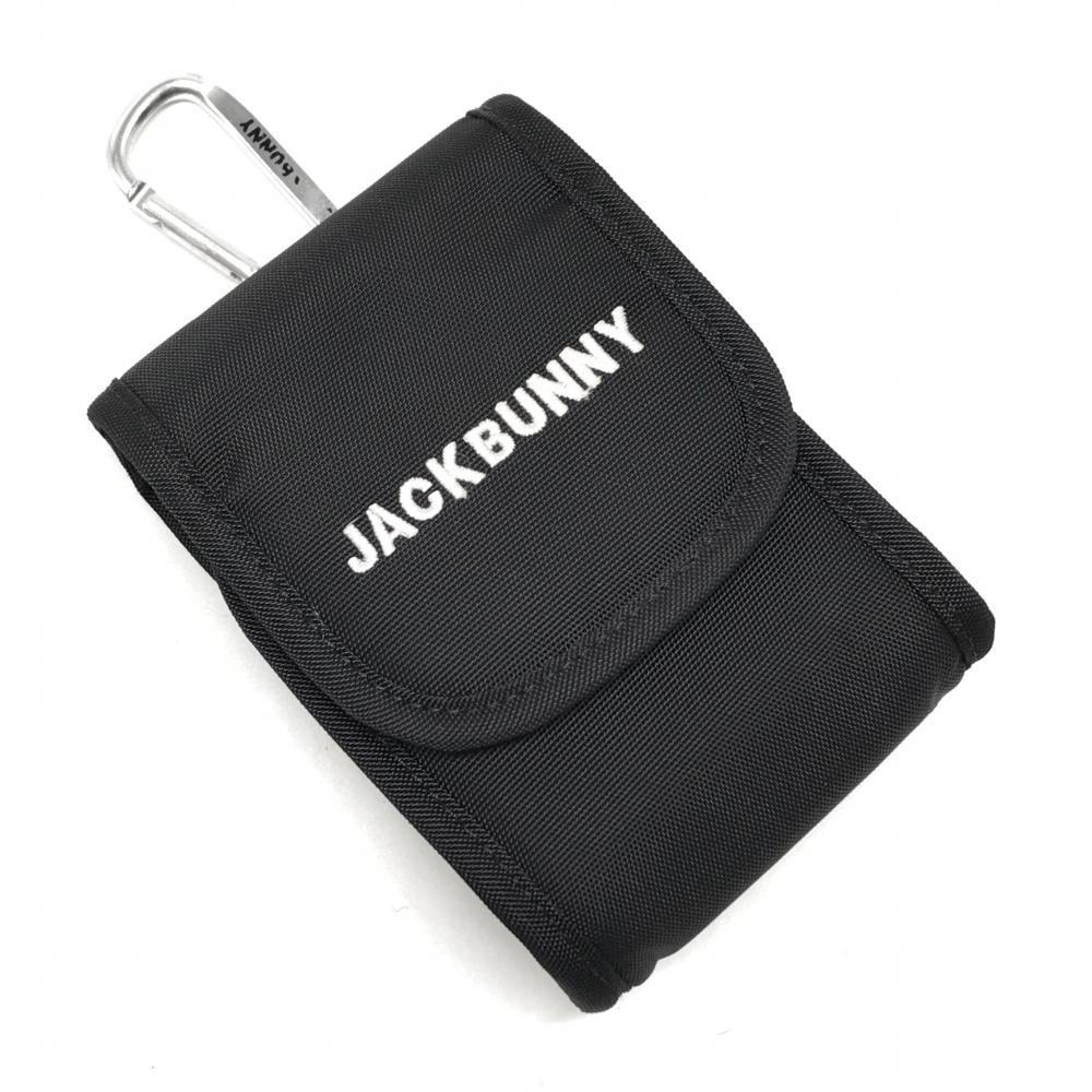 【美品】ジャックバニー スコープケース 黒 マルチポーチ カラビナ付  ゴルフ Jack Bunny