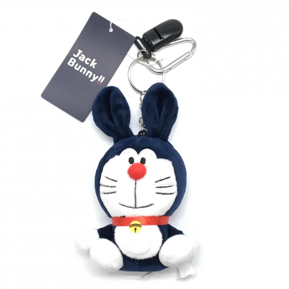 【新品】ジャックバニー×ドラえもん パターカバーキャッチャー ネイビー×白 ぬいぐるみ キーホルダー ゴルフ Jack Bunny