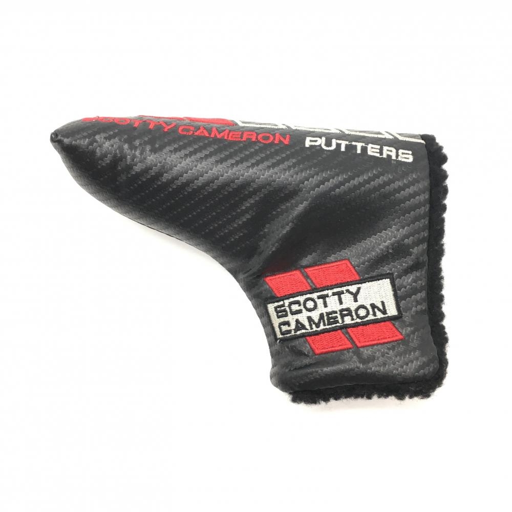 【超美品】スコッティキャメロン×タイトリスト パターカバー 黒×レッド ピン型 ゴルフ Scotty Cameron