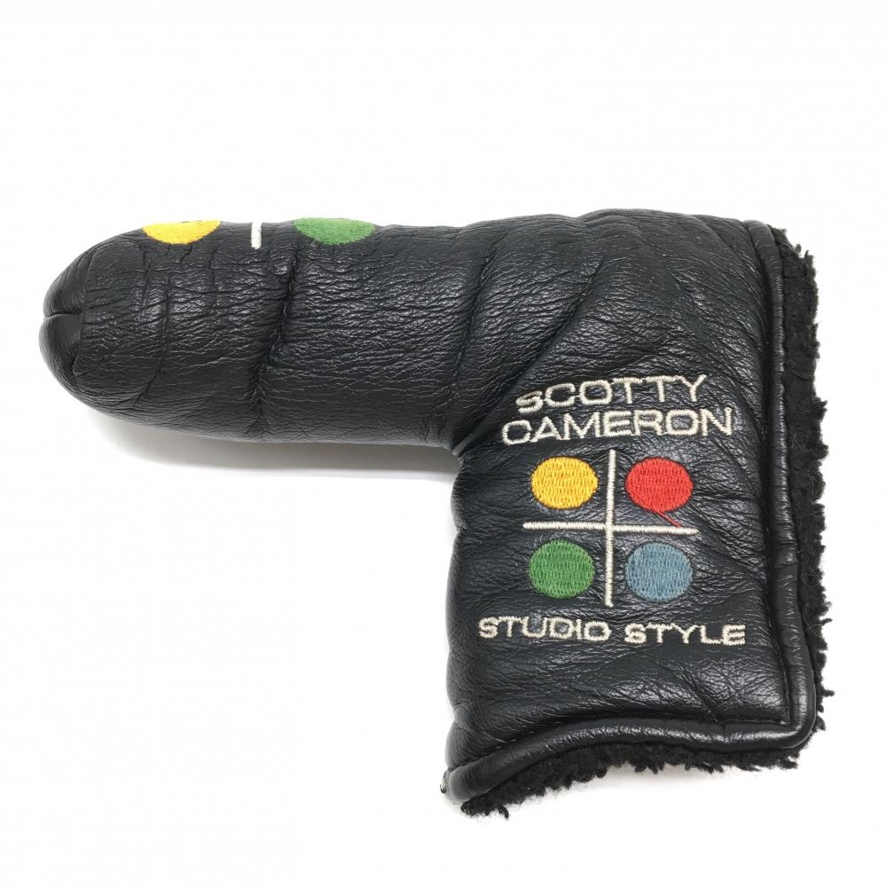スコッティキャメロン パターカバー 黒 STUDIO STYLE ピン型  ゴルフ Scotty Cameron