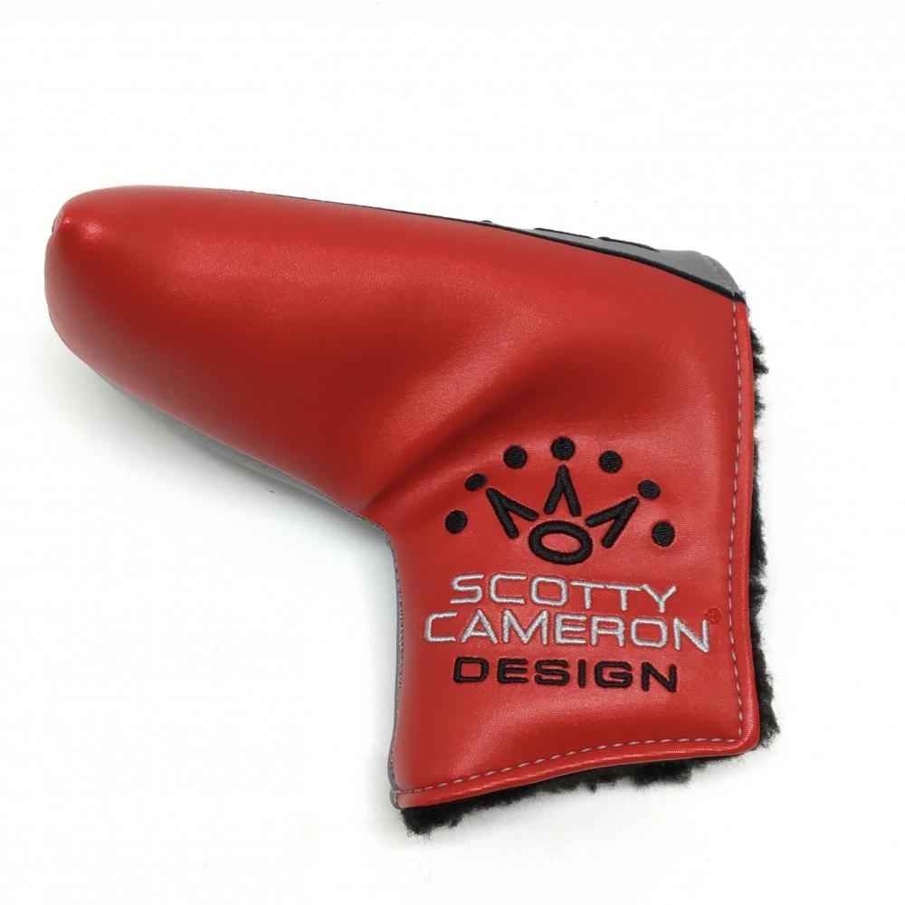 【超美品】スコッティキャメロン×タイトリスト パターカバー グレー×レッド Studio STYLE ピン型 ゴルフ Scotty Cameron