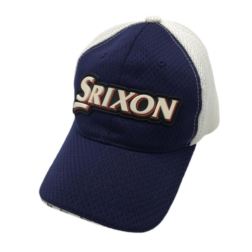スリクソン キャップ ネイビー×白  フリーサイズ ゴルフウェア SRIXON