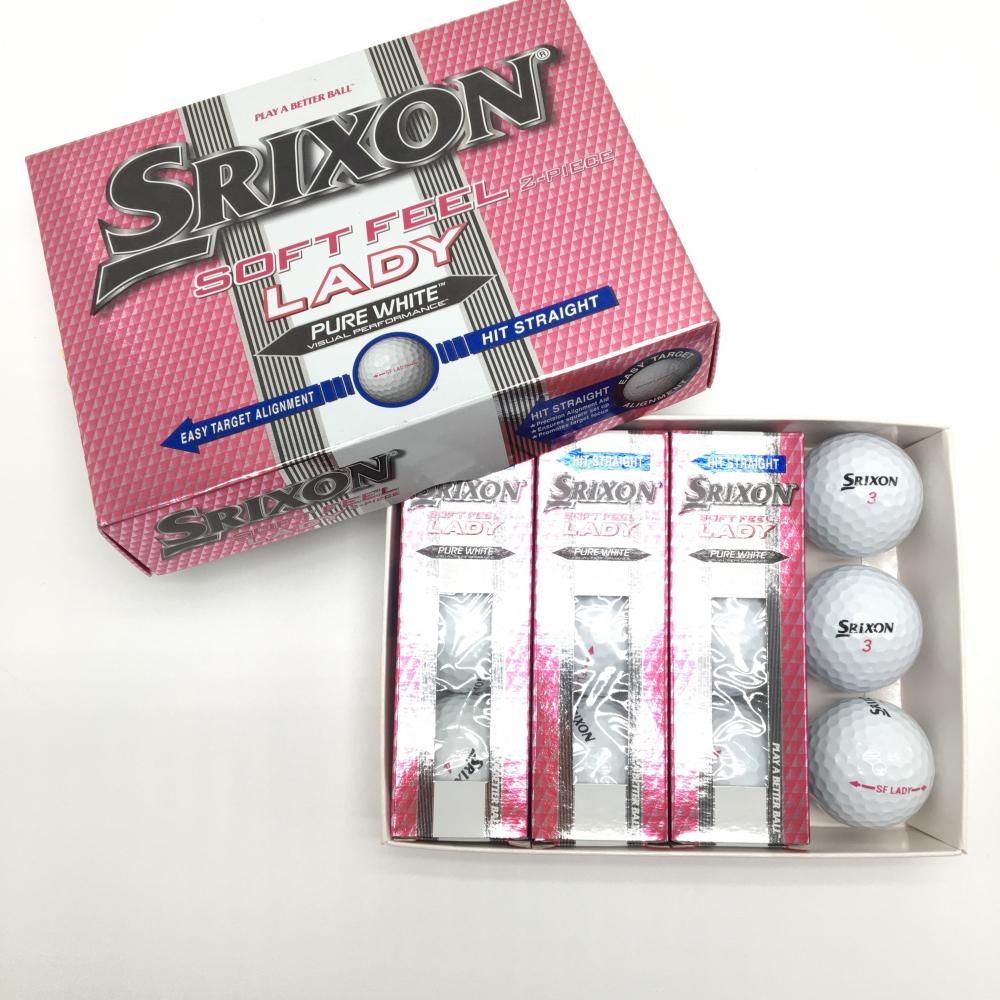【新品】スリクソン ゴルフボール 白 1ダース 女性用 12球 SOFT FEEL LADYゴルフ SRIXON