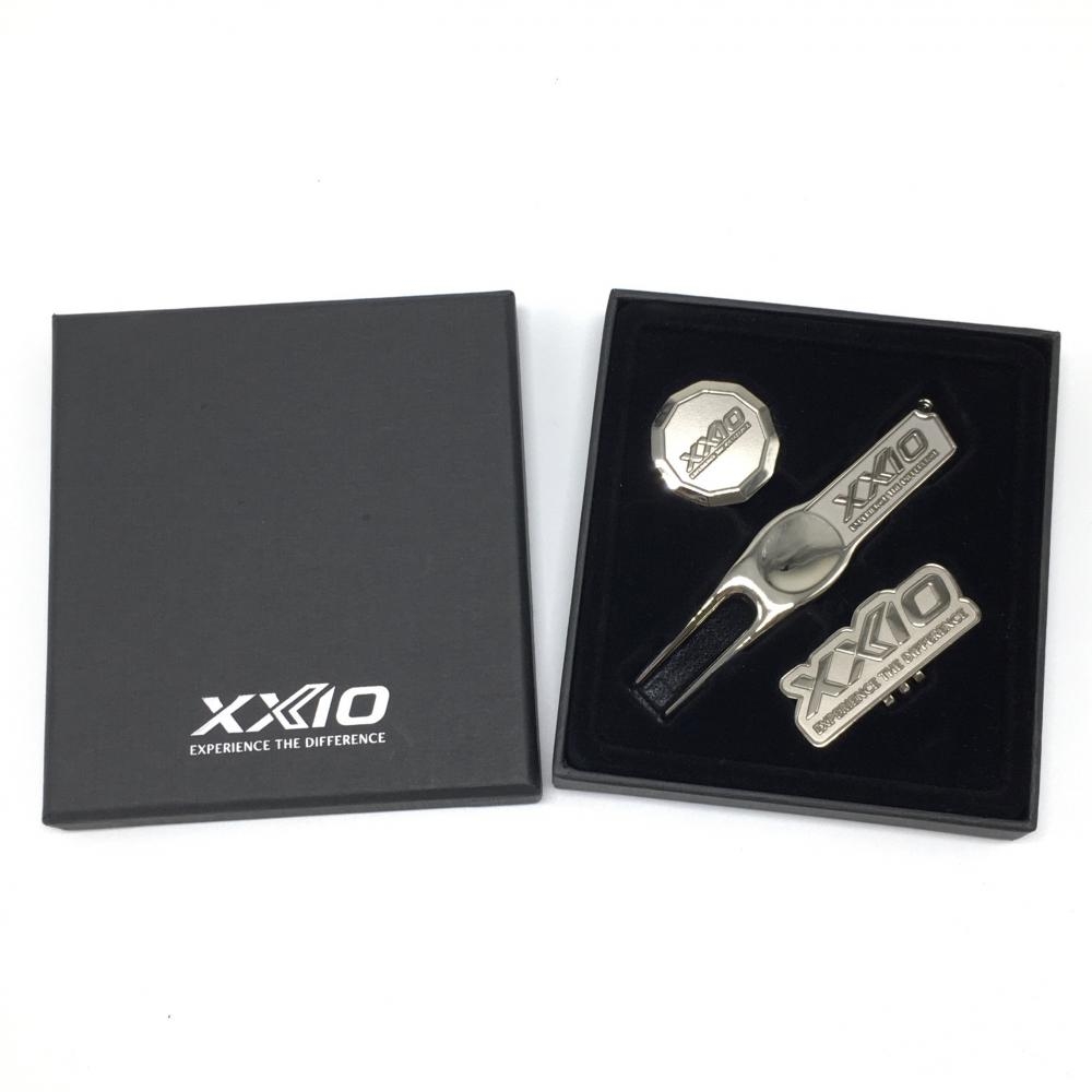 【新品】ゼクシオ グリーンフォーク×クリップマーカー シルバー 箱入り ゴルフ XXIO