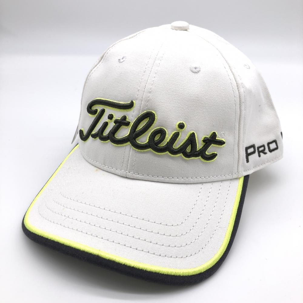TITLEIST タイトリスト キャップ 白×グレー コットン100％ 新品タグ付き  ゴルフウェア