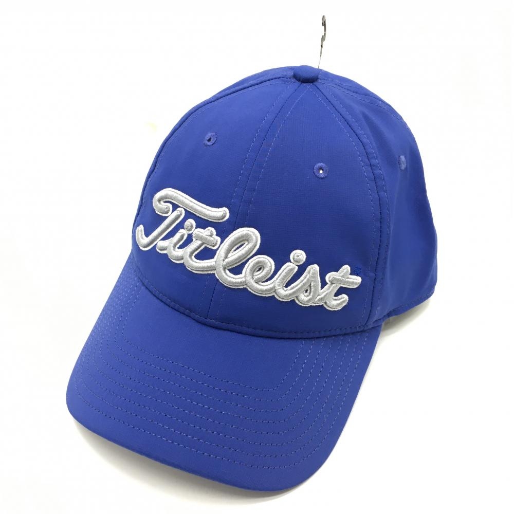 【未使用品】タイトリスト キャップ ブルー×グレー 立体ロゴ刺しゅう   ゴルフウェア TITLEIST