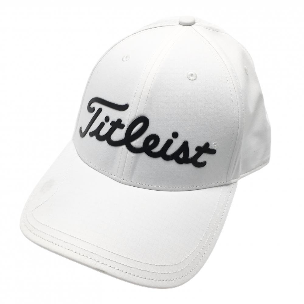 タイトリスト キャップ 白×黒 エバビーチゴルフクラブ   ゴルフウェア TITLEIST