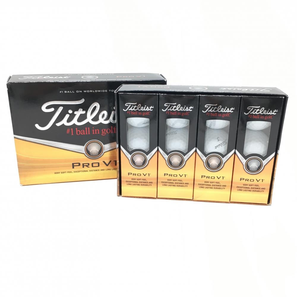 【新品】タイトリスト ゴルフボール 白 1ダース 12球 PRO V1ゴルフ TITLEIST