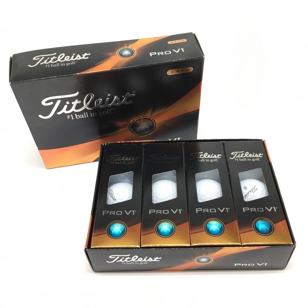 【新品】タイトリスト ゴルフボール 白 1ダース 12球 PRO V1 ゴルフ TITLEIST