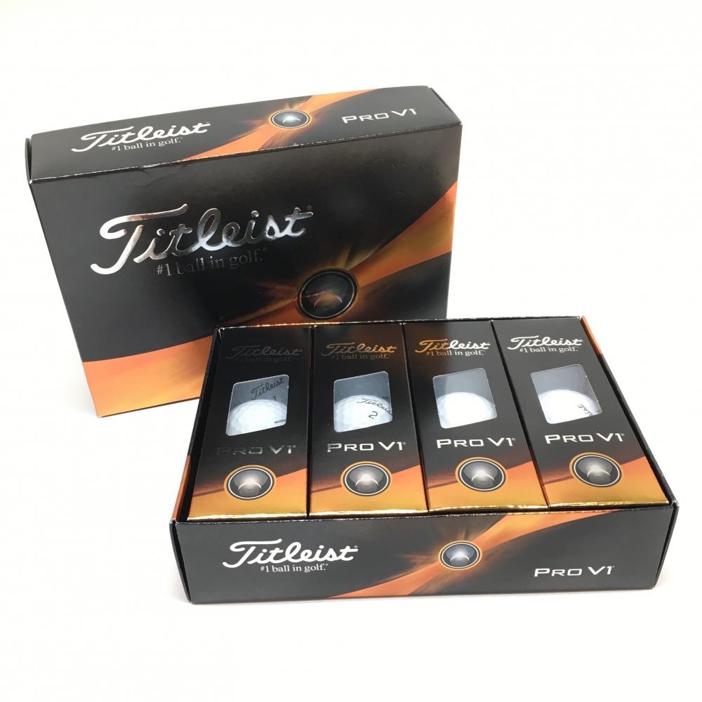 【新品】タイトリスト ゴルフボール 白 1ダース 12球 PRO V1 ゴルフ TITLEIST
