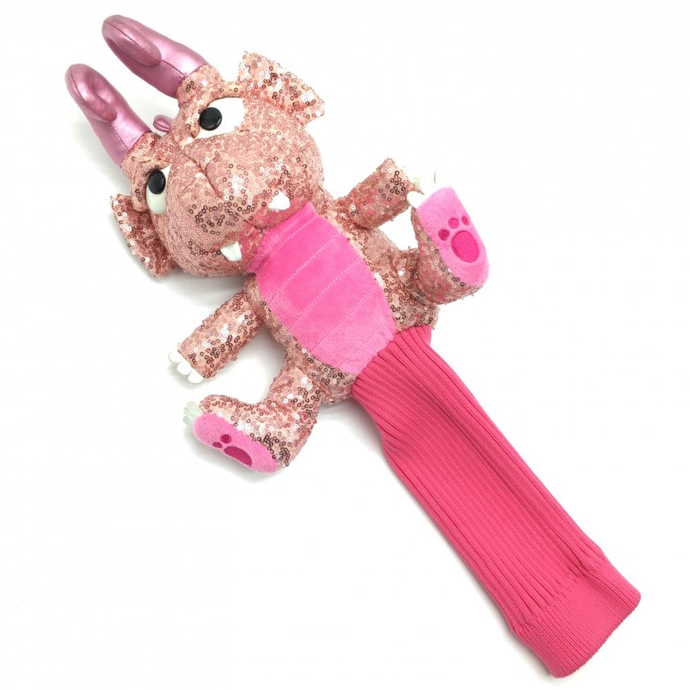 ダンスウィズドラゴン ヘッドカバー(DR) ピンク チビドラ ぬいぐるみゴルフ Dance With Dragon