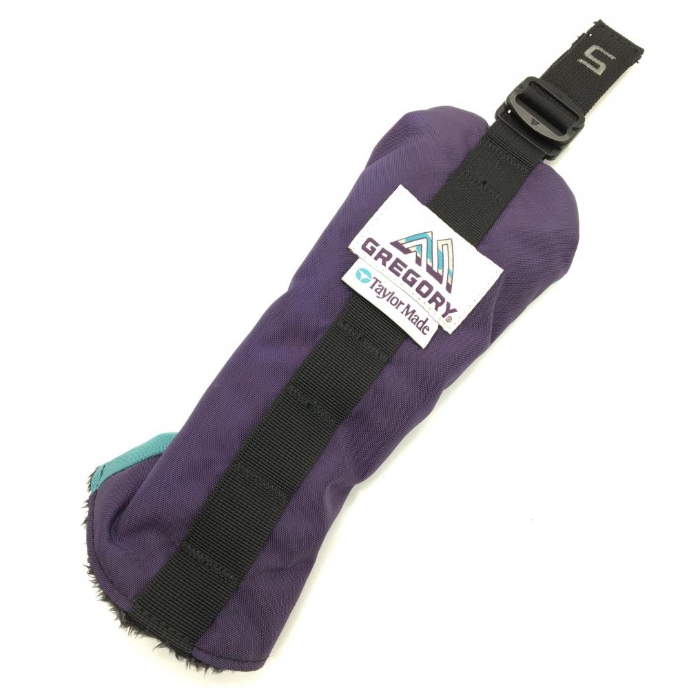 テーラーメイド×グレゴリー ヘッドカバー(UT) パープル×ブルーグリーン ユーティリティ 汚れ UT ゴルフ TaylorMade