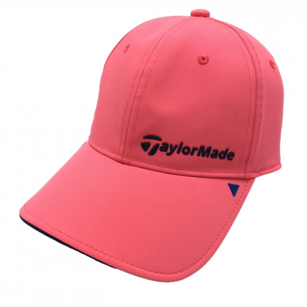 【超美品】テーラーメイド キャップ ピンク×ネイビー ロゴ  フリーサイズ(56-58㎝)   ゴルフウェア TaylorMade