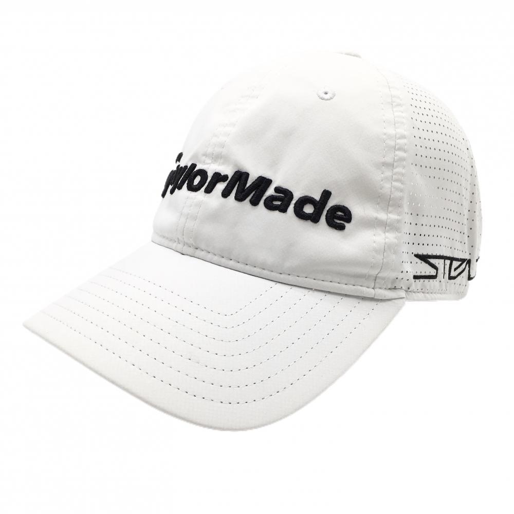 テーラーメイド メッシュキャップ 白×黒 立体ロゴ  フリー(57-59cm)   ゴルフウェア TaylorMade