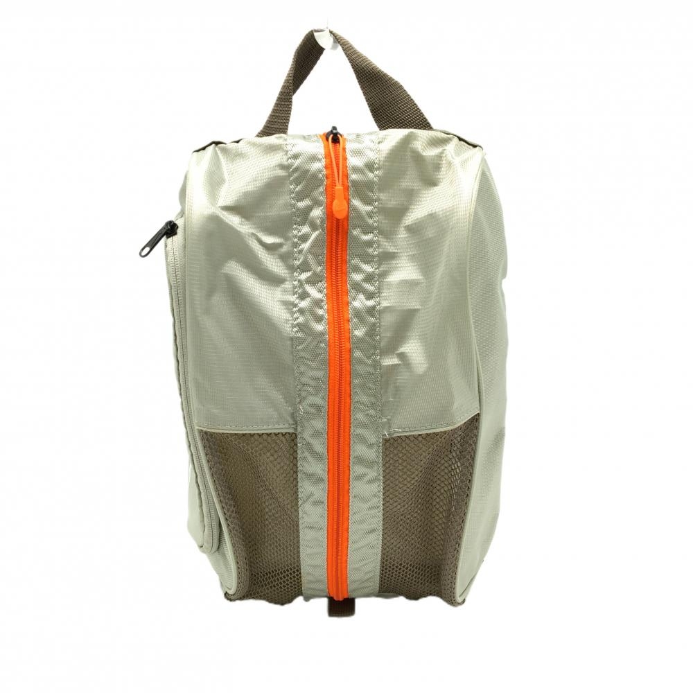 ナイキ シューズケース グレー×オレンジ 一部メッシュ ゴルフ NIKE