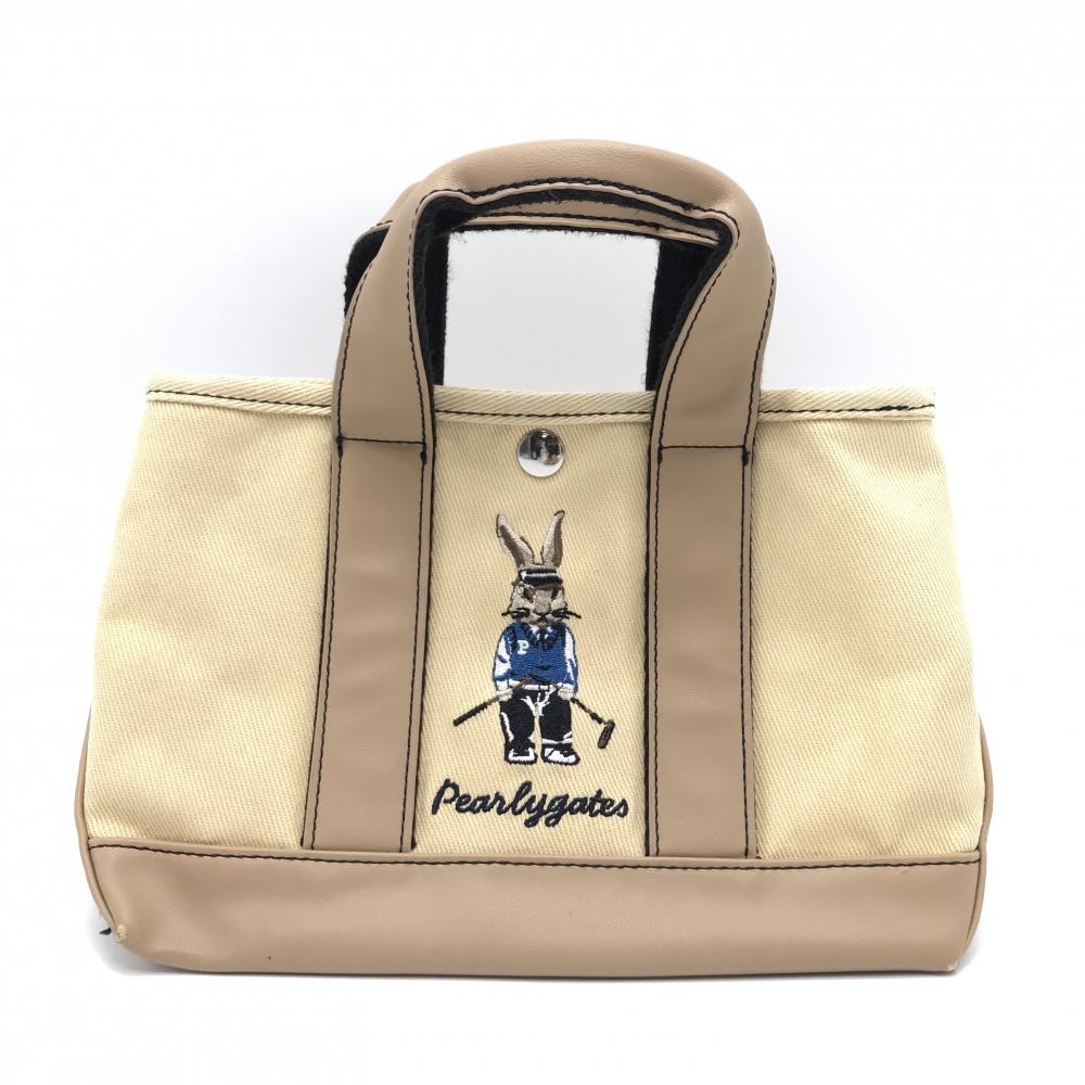 パーリーゲイツ カートバッグ ライトブラウン ラビット刺しゅう FRゴルフ PEARLY GATES