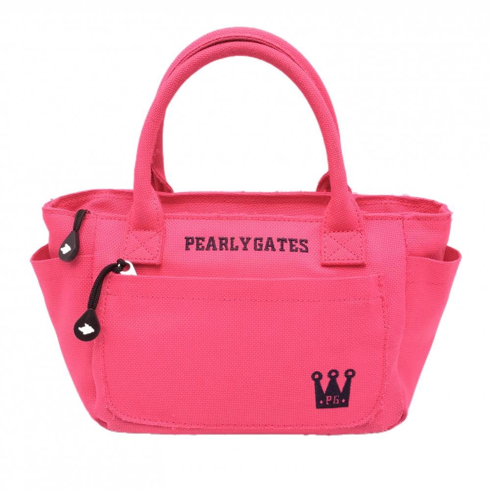 パーリーゲイツ カートバッグ ピンク×ネイビー 内外ポット ゴルフ PEARLY GATES