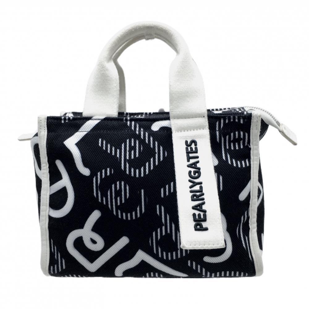 パーリーゲイツ カートバッグ ネイビー×白 総柄 FR ゴルフ PEARLY GATES