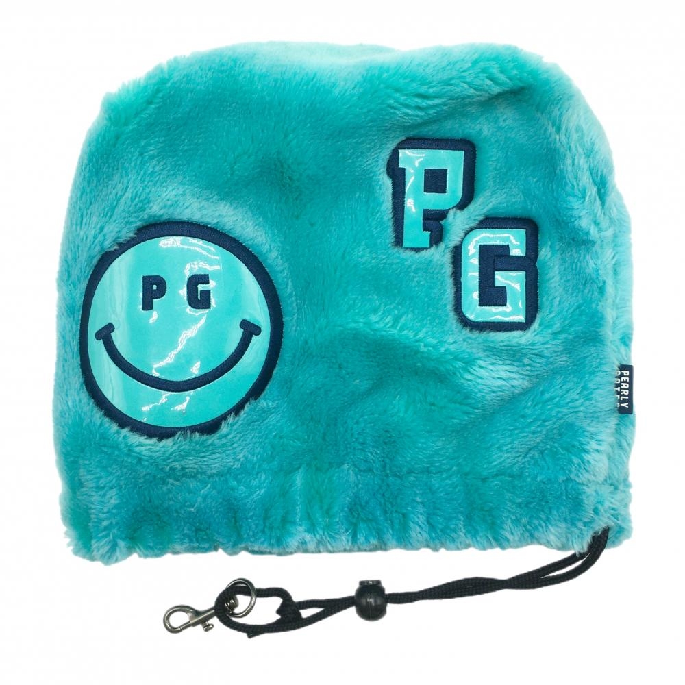 パーリーゲイツ アイアンカバー ライトブルー ボア ニコちゃん スマイル  ゴルフ PEARLY GATES