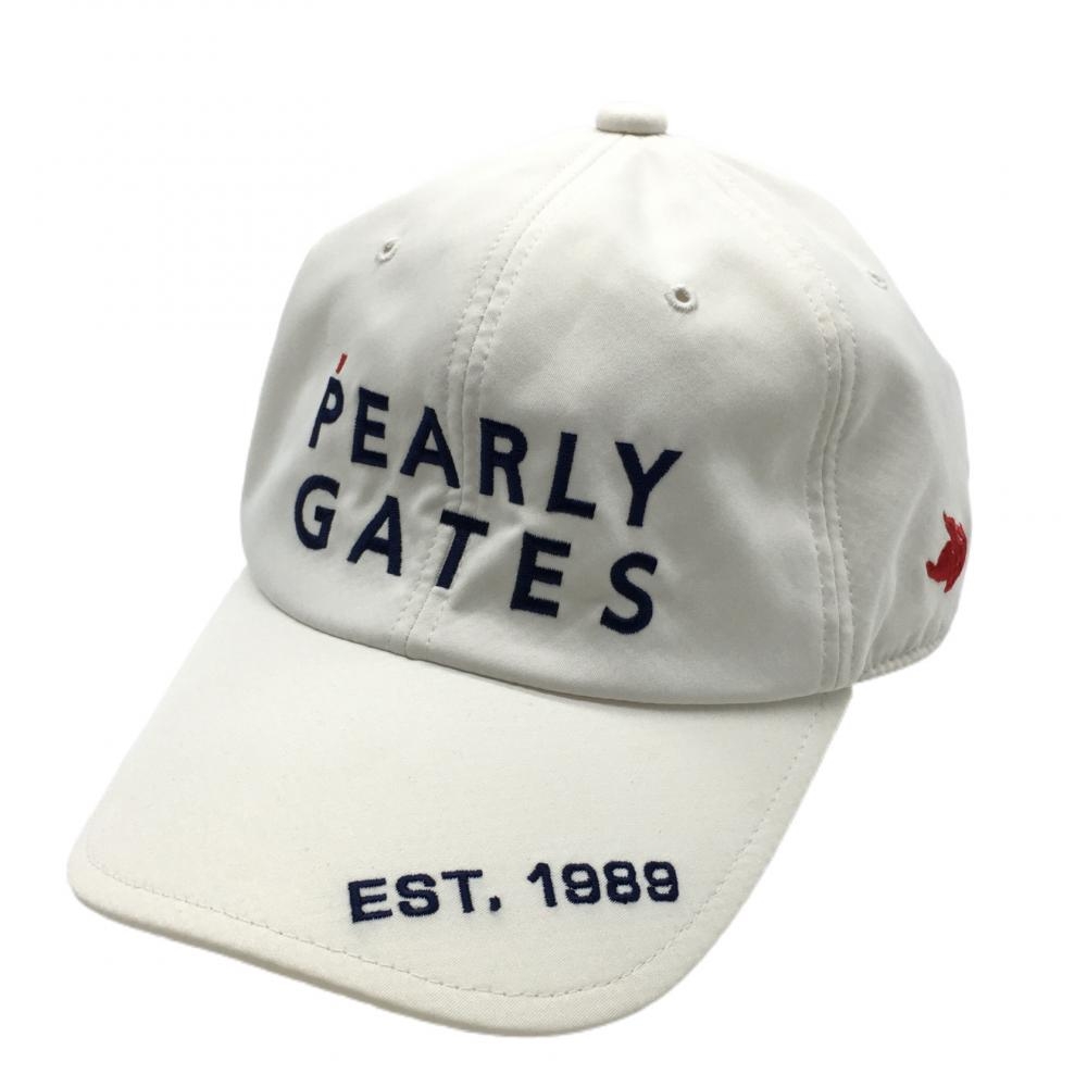 パーリーゲイツ キャップ 白×ネイビー フライングラビット  FR ゴルフウェア PEARLY GATES