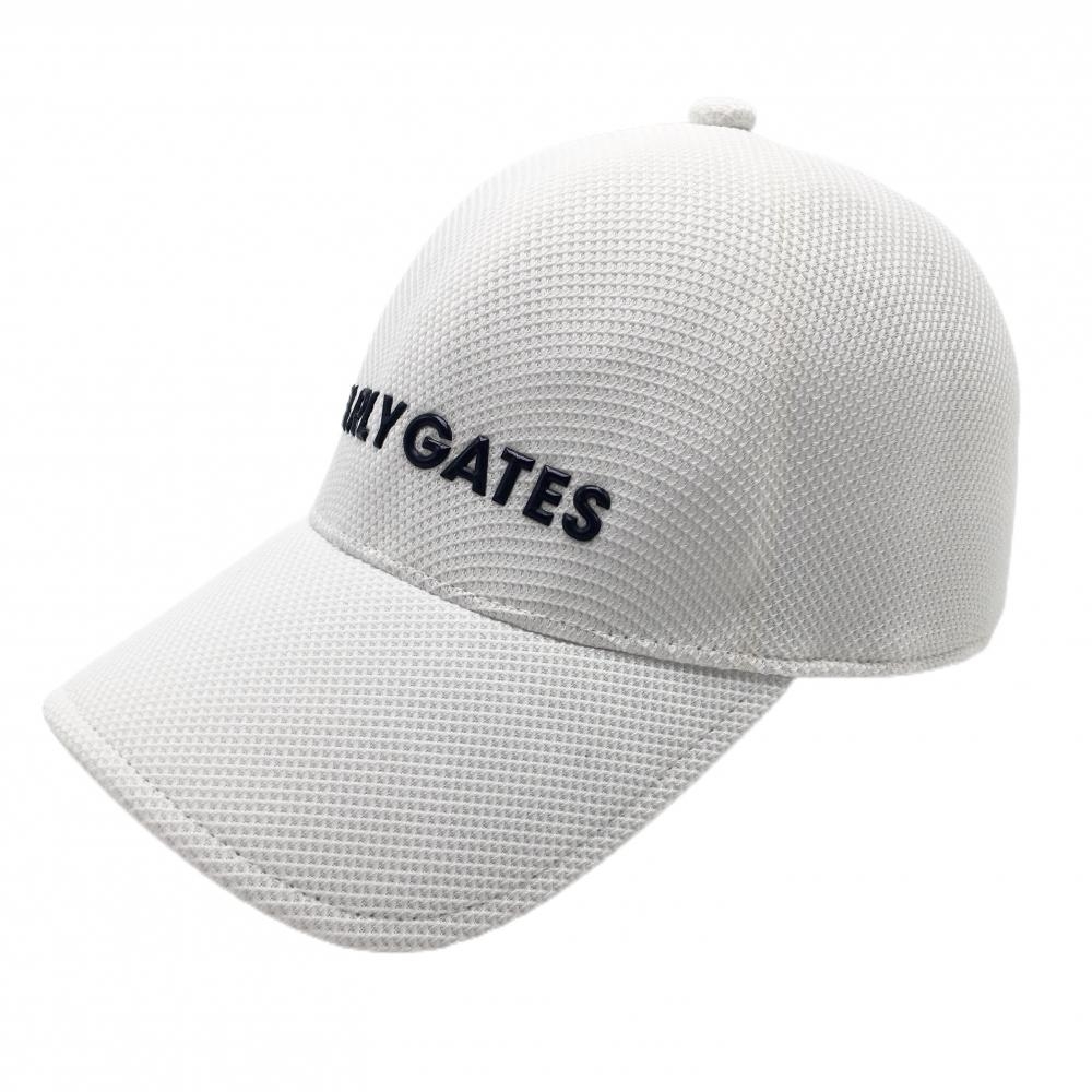 【美品】パーリーゲイツ キャップ 白×ネイビー ロゴ  FR  ゴルフウェア PEARLY GATES