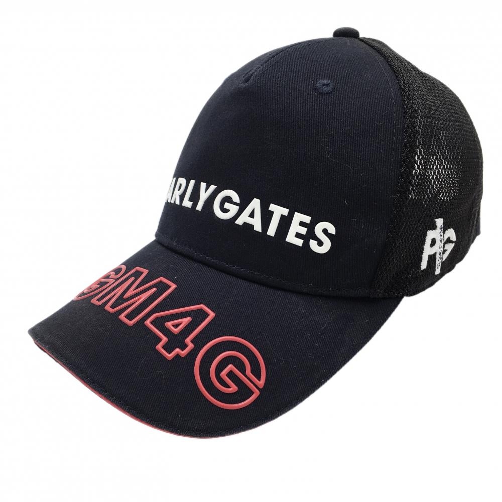 パーリーゲイツ メッシュキャップ ネイビー×レッド つばロゴ FR  ゴルフウェア PEARLY GATES