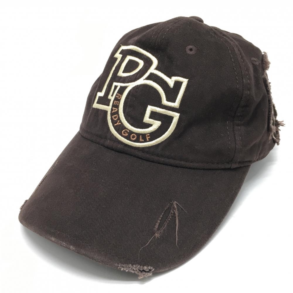 パーリーゲイツ キャップ ブラウン ロゴ刺しゅう S  ゴルフウェア PEARLY GATES