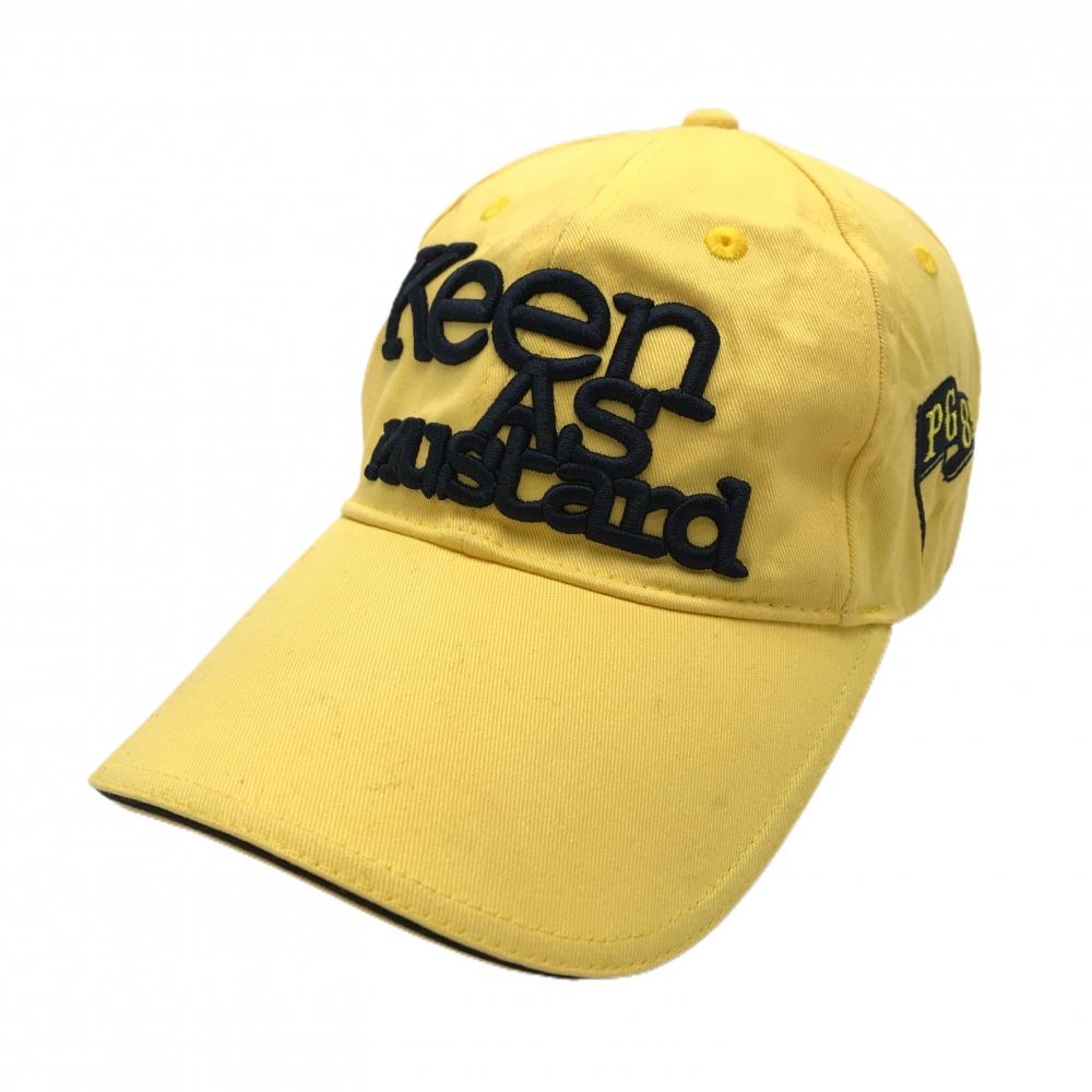 パーリーゲイツ キャップ イエロー×ダークネイビー 立体ロゴ FR  ゴルフウェア PEARLY GATES