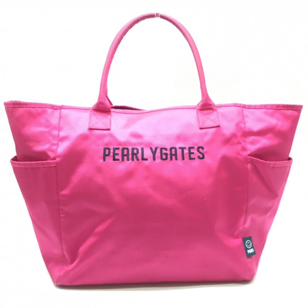 パーリーゲイツ ロッカーバッグ ピンク ニコちゃん スマイル トートゴルフ PEARLY GATES