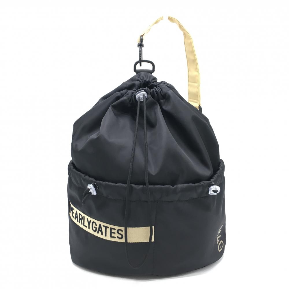 パーリーゲイツ シャーリングロッカーバッグ 黒×ベージュ ワンショルダー ゴルフ 2024年モデル PEARLY GATES