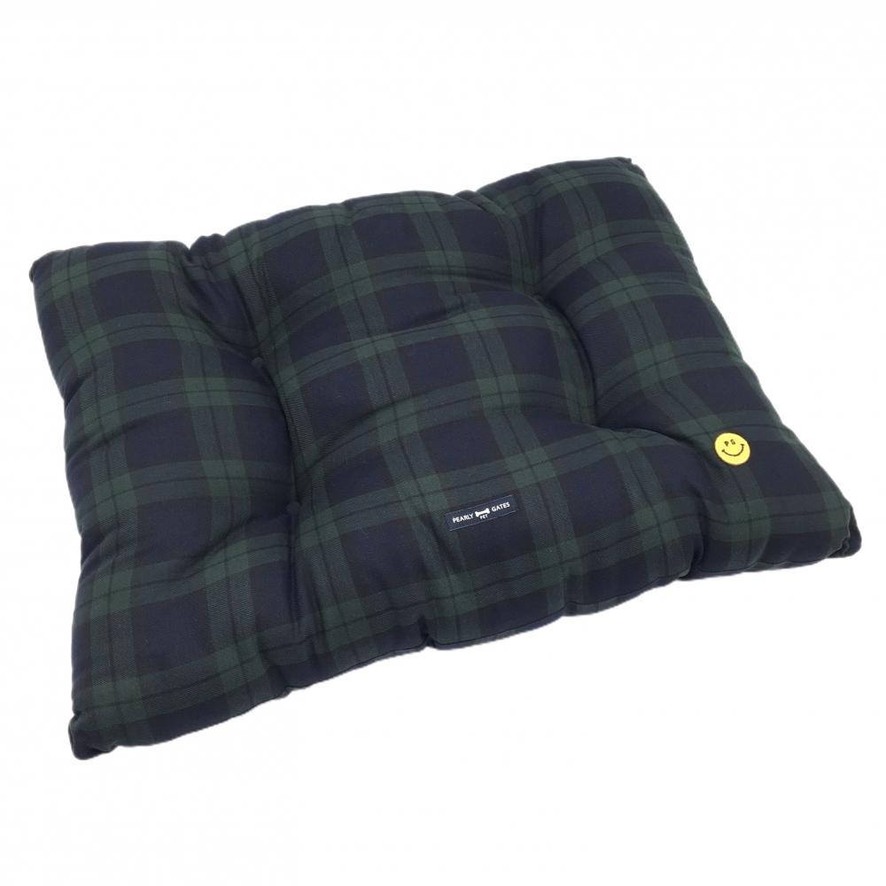 【新品】パーリーゲイツ ペットクッション ネイビー×ダークグリーン チェック 犬用 ニコちゃん  FRゴルフ PEARLY GATES