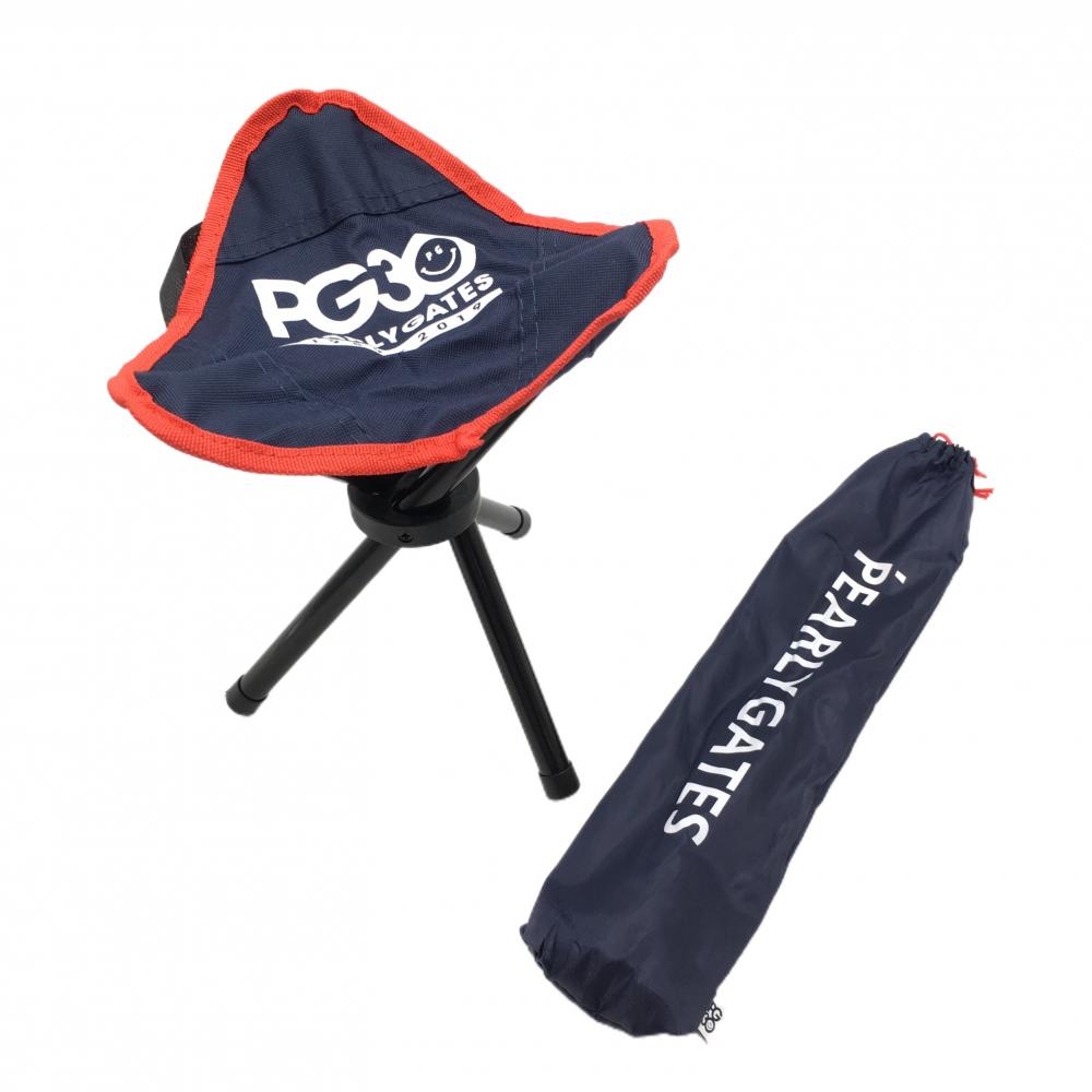 パーリーゲイツ 折りたたみチェア ネイビー 30周年 ノベルティ 椅子 収納袋付ゴルフ PEARLY GATES