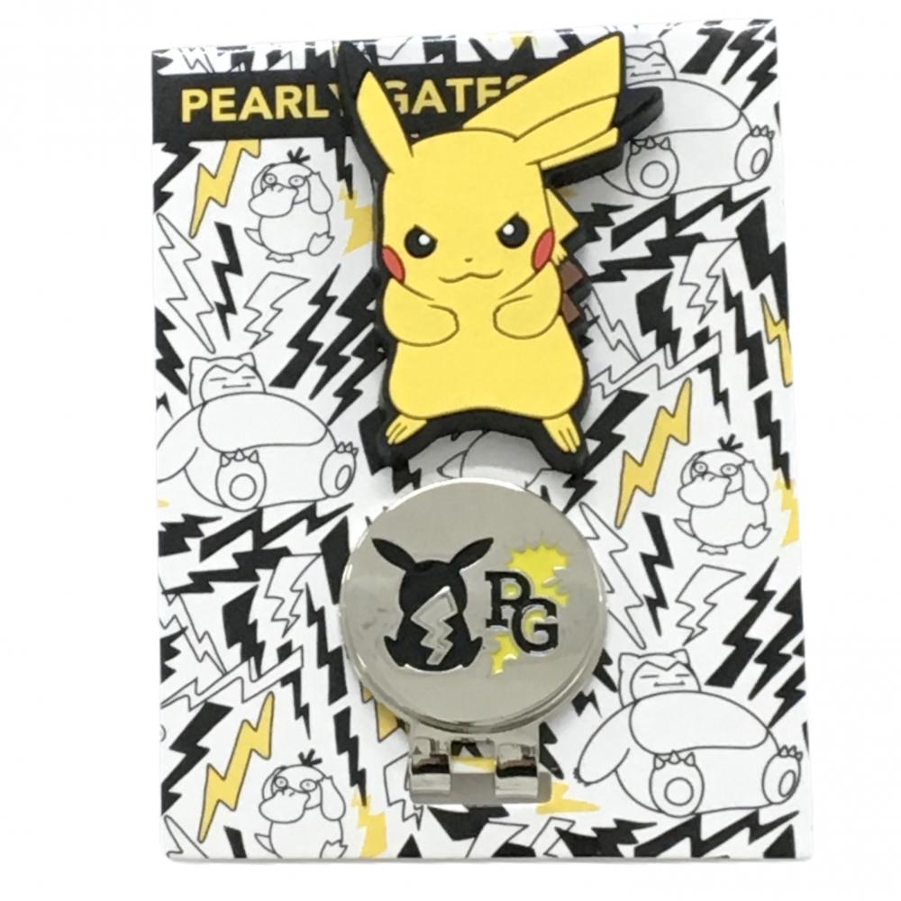 【新品】パーリーゲイツ×ポケモン マグネット式クリップマーカー イエロー ピカチュウ  ゴルフ PEARLY GATES