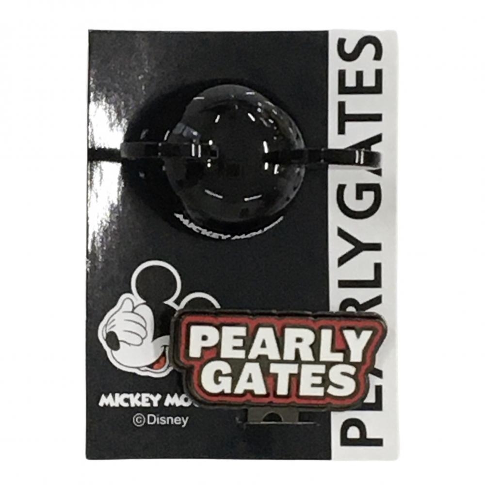 【新品】パーリーゲイツ×Disney 立体マーカー 黒 ミッキー ゴルフ PEARLY GATES