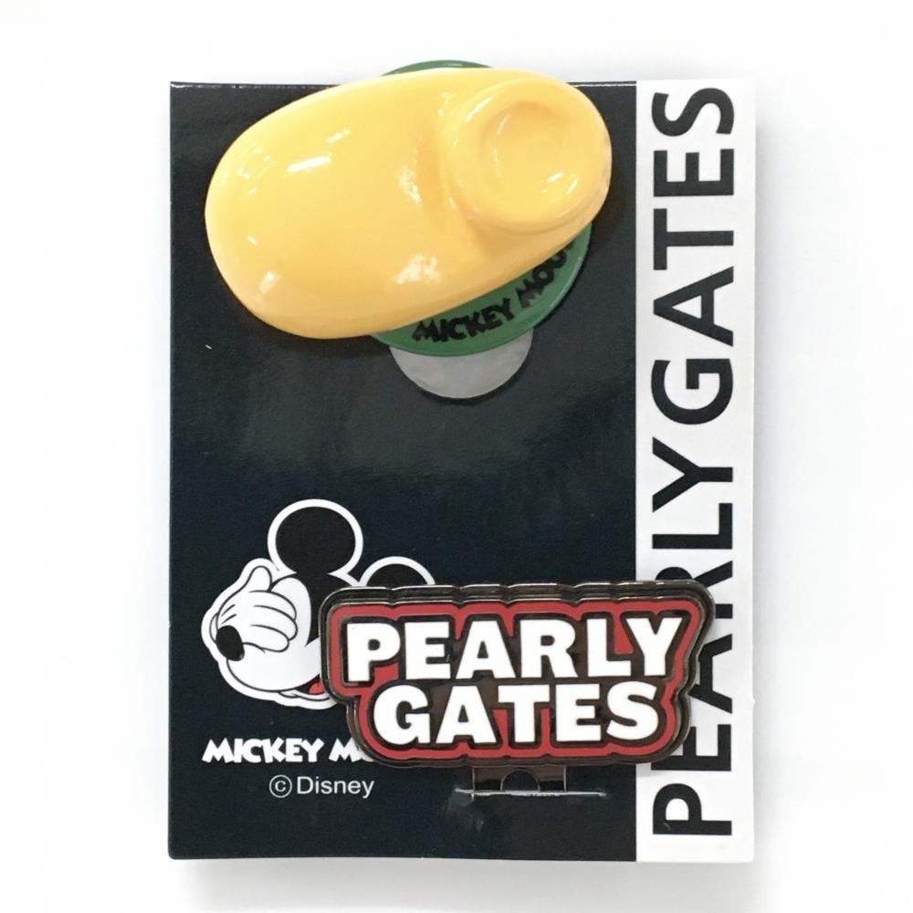 【新品】パーリーゲイツ×Disney 立体マーカー イエロー系 ミッキーの足 ゴルフ PEARLY GATES
