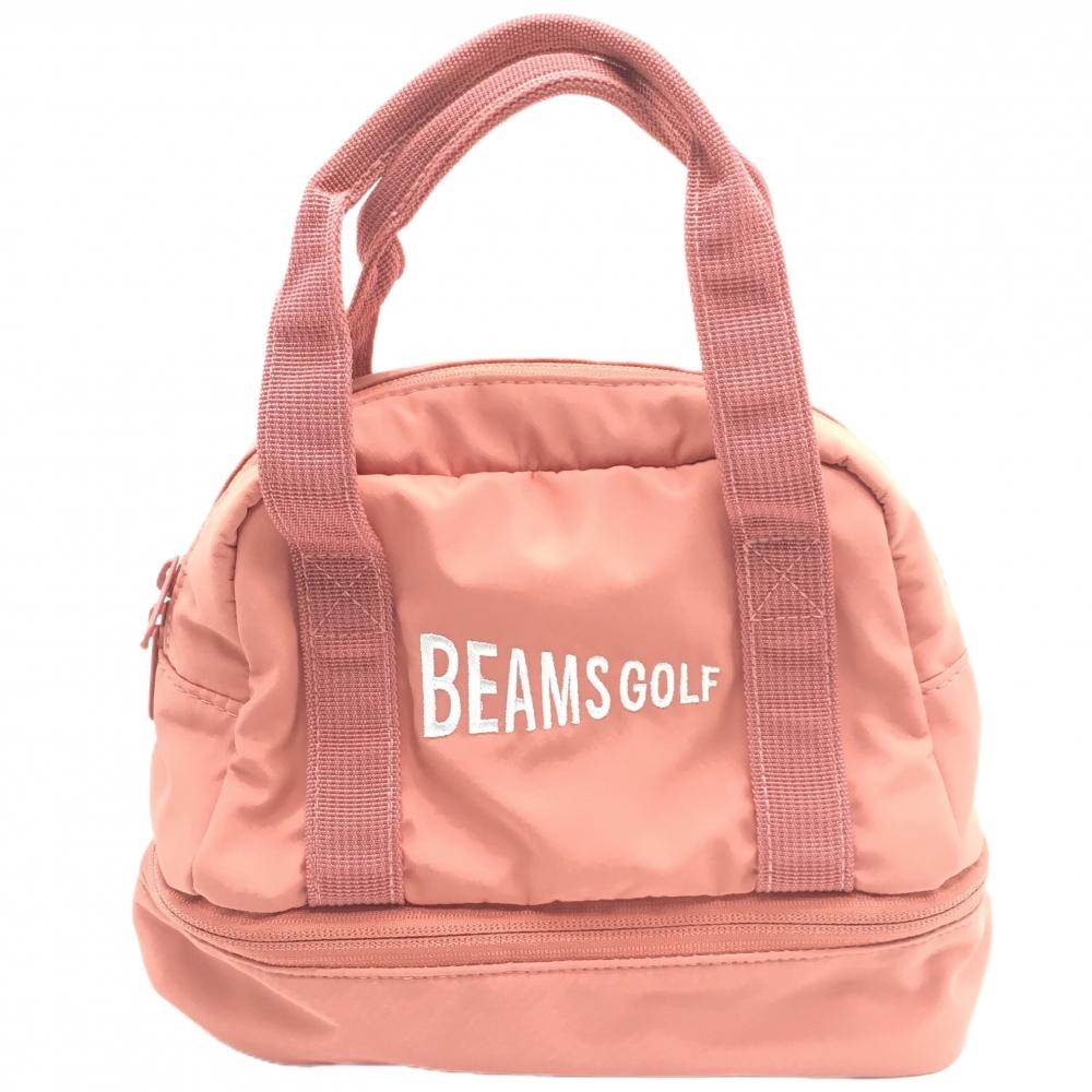 【超美品】ビームスゴルフ 2層式保冷カートバッグ ピンク 下部保冷  ゴルフ BEAMS GOLF