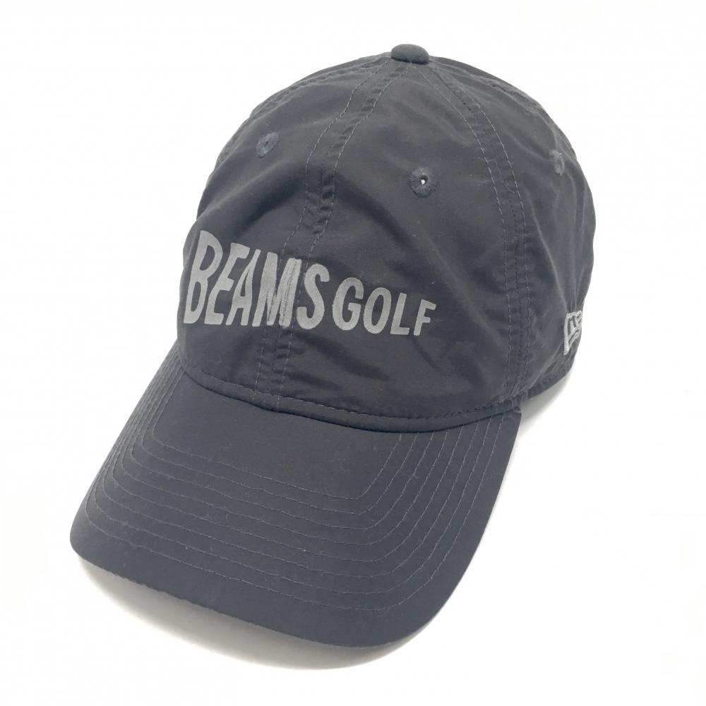 【超美品】ビームスゴルフ×ニューエラ キャップ ダークグレー ロゴシルバー   ゴルフウェア BEAMS GOLF