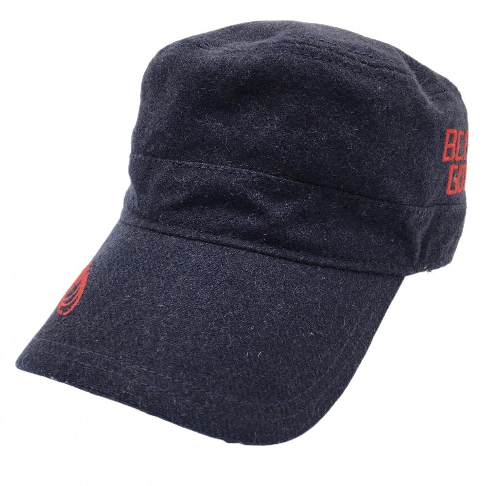 ビームスゴルフ×ニューエラ ワークキャップ ネイビー 微起毛 ロゴ刺しゅう 57cm～59cm   ゴルフウェア BEAMS GOLF