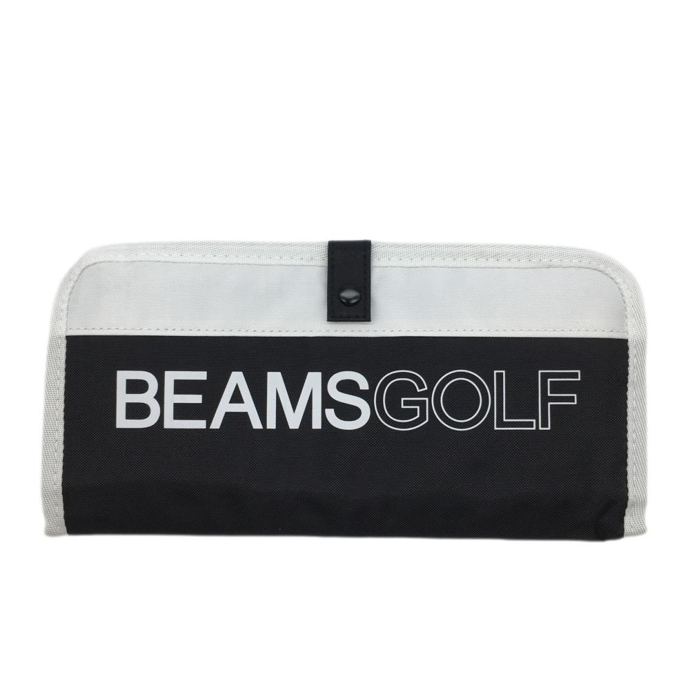 【未使用品】ビームスゴルフ マルチポーチ 黒×白 バイカラー ビッグロゴゴルフ BEAMS GOLF