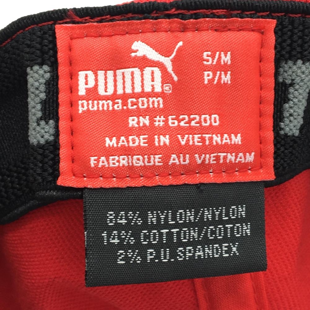 超美品 Puma プーマ キャップ レッド 白 ロゴマーク Flexfit S M ゴルフウェア 中古ゴルフウェア通販サイトreonard レオナード