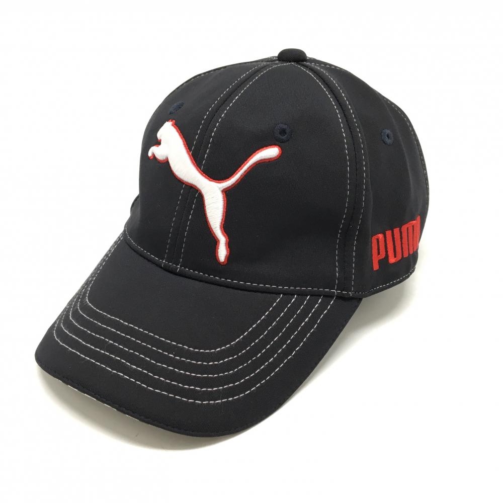 プーマ キャップ ネイビー×白 ロゴ刺しゅう  ONE SIZE   ゴルフウェア PUMA